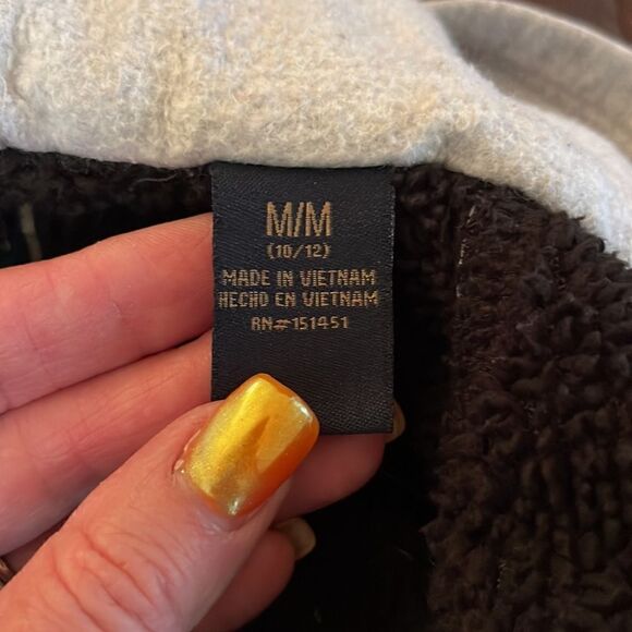 Freedom Foundry flannel snap up hoodie.  Size Medium (10-12).  Warm Fuzzy lining - Picture 6 of 6